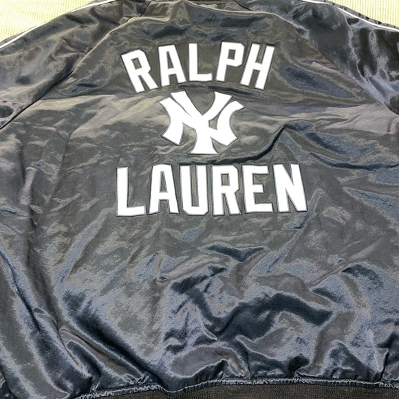 POLO RALPH LAUREN YANKEES JACKET AVIATOR NAVY BLUE - Picture 2 of 10